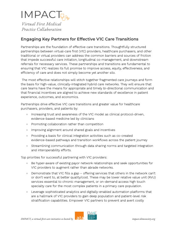You are currently viewing Engaging Key Partners for Effective V1C Care Transitions